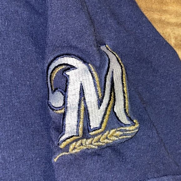 Milwaukee Brewers Nike Center Swoosh Baseball T-Shirt Size Large - Picture 4 of 9